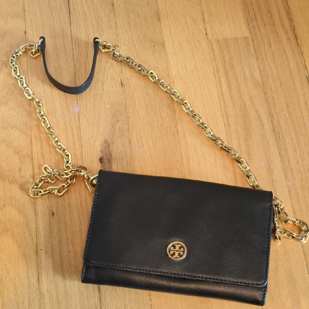 Tory Burch Black Leather Crossbody Bag